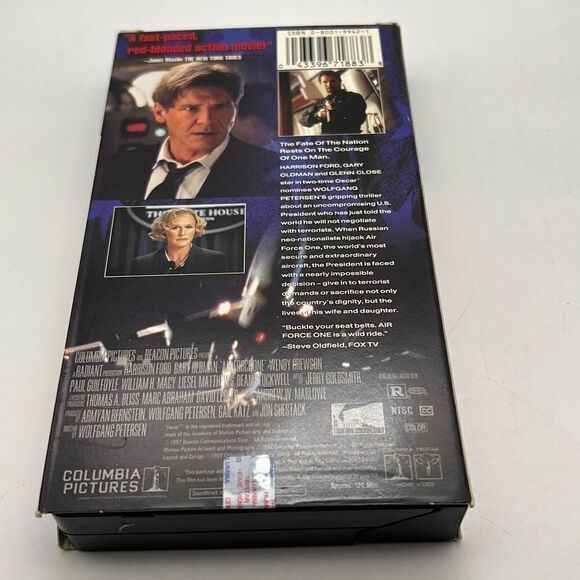 Air Force One (VHS, 1997) Preowned Very Good Harrison Ford - Picture 2 of 3